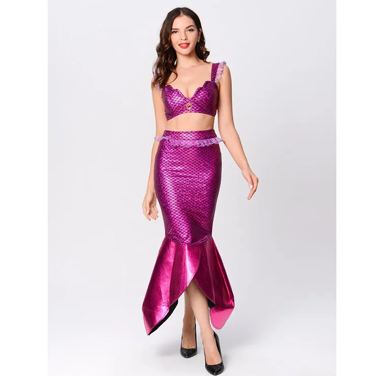 2 Piece Pink Mermaid Costume