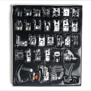 32 pcs Universal Sewing Machine Foot Feet Presser Kit Set Janome Singer Accessory Parts