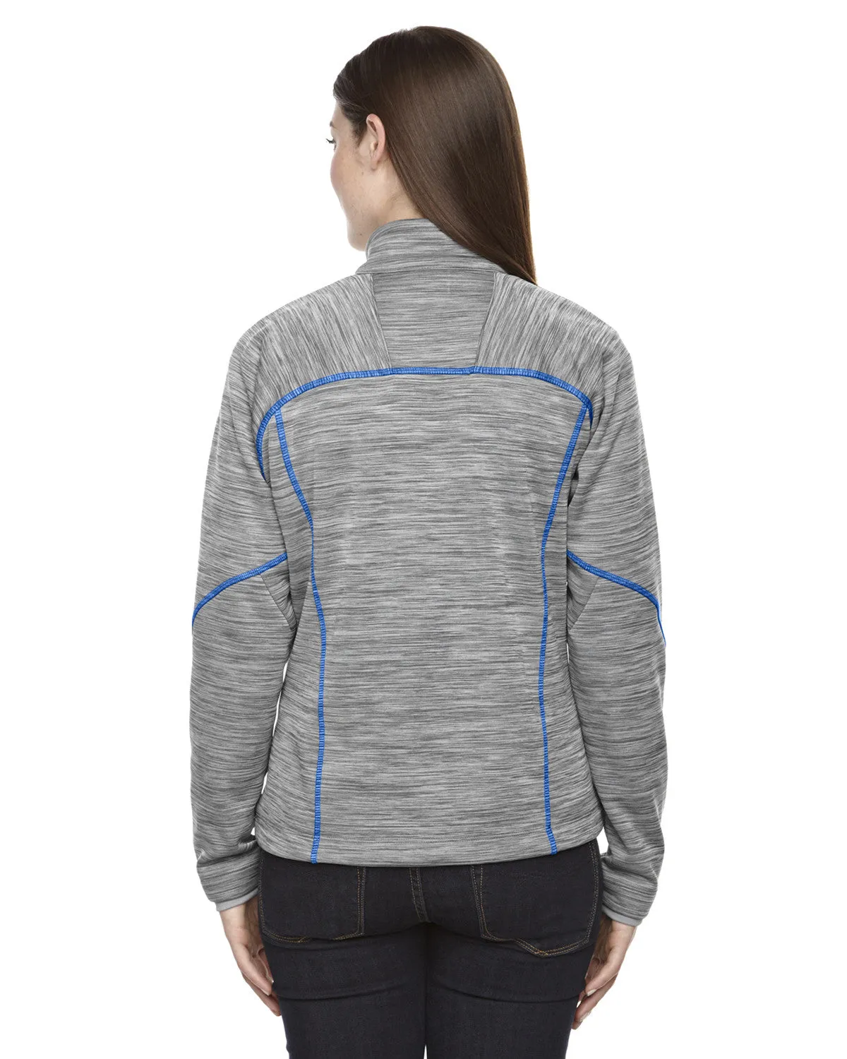 78697 Ash City - North End Sport Red Ladies' Flux Mélange Bonded Fleece Jacket