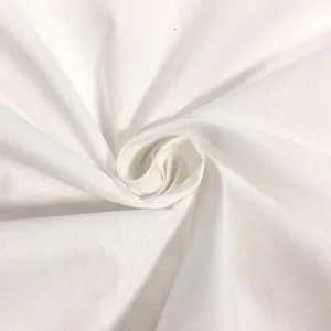 94” White Polycotton Sheeting Fabric