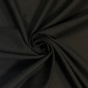 94” Wide Black Polycotton Sheeting Fabric