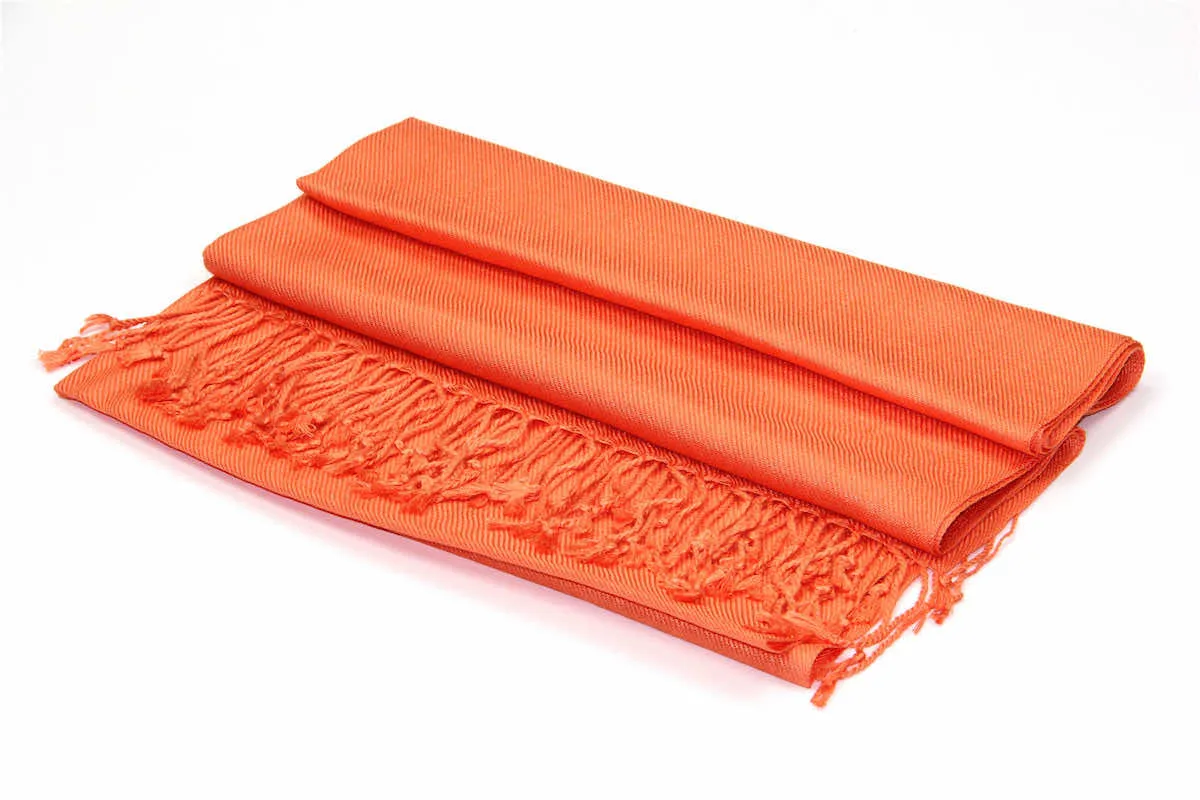 Achillea Orange Pashmina Scarf