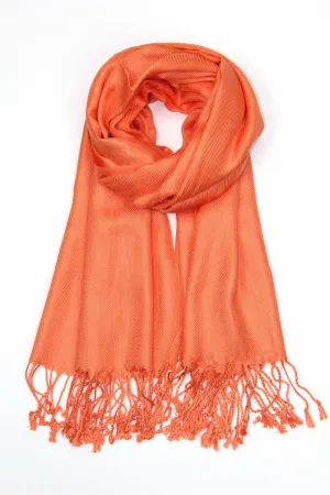 Achillea Orange Pashmina Scarf