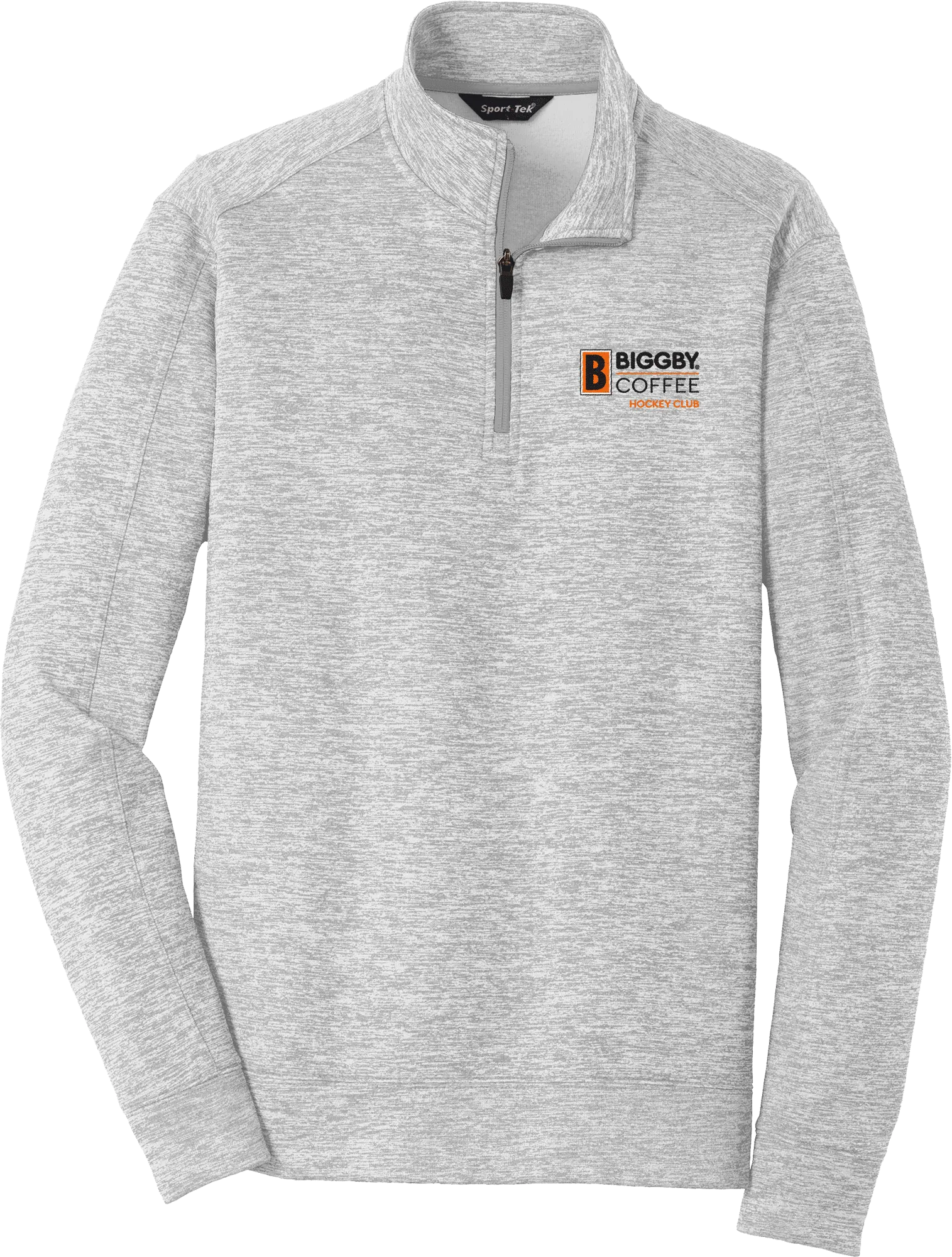 Biggby Coffee Hockey Club PosiCharge Electric Heather Fleece 1/4-Zip Pullover