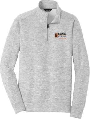 Biggby Coffee Hockey Club PosiCharge Electric Heather Fleece 1/4-Zip Pullover