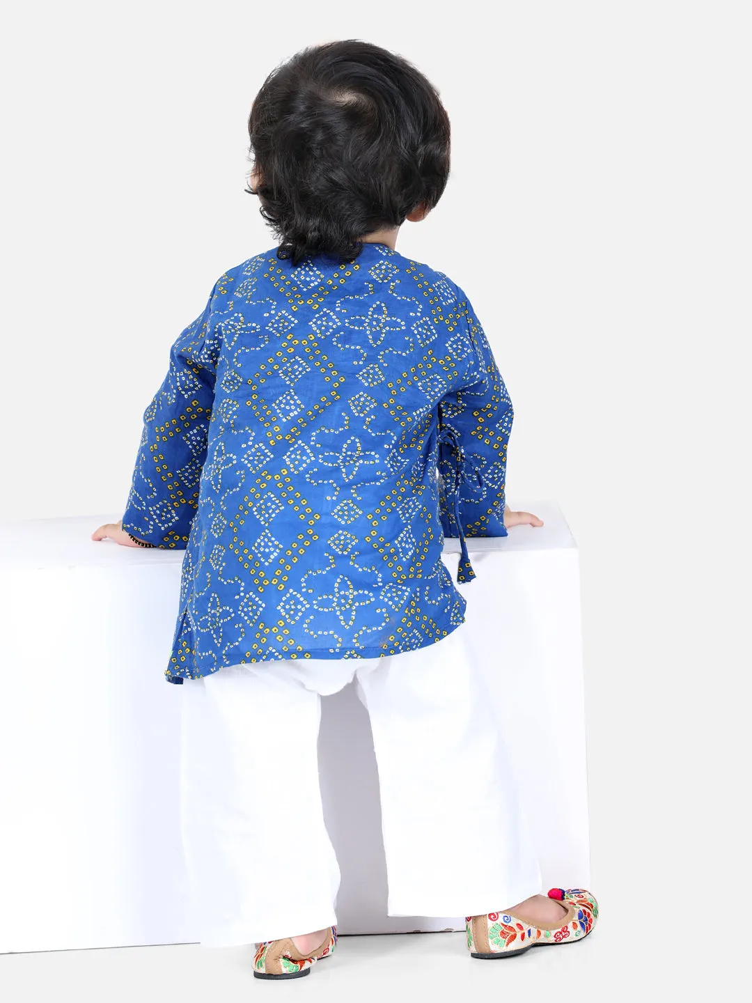 Boy's Blue Color Full Sleeve Cotton Kurta Pajama - NOZ2TOZ KIDS