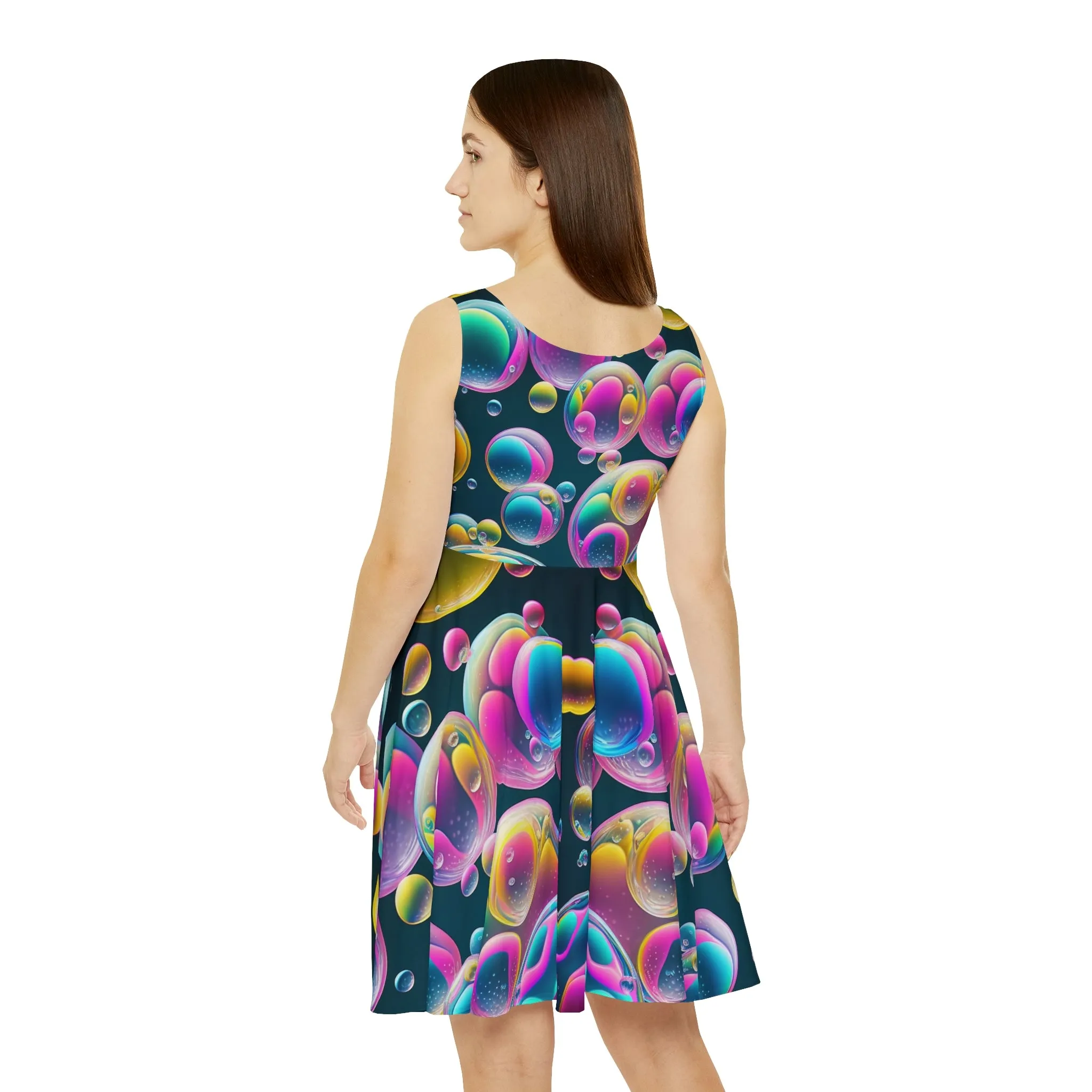 Bubbly Psychedelic Rave Skater Dress