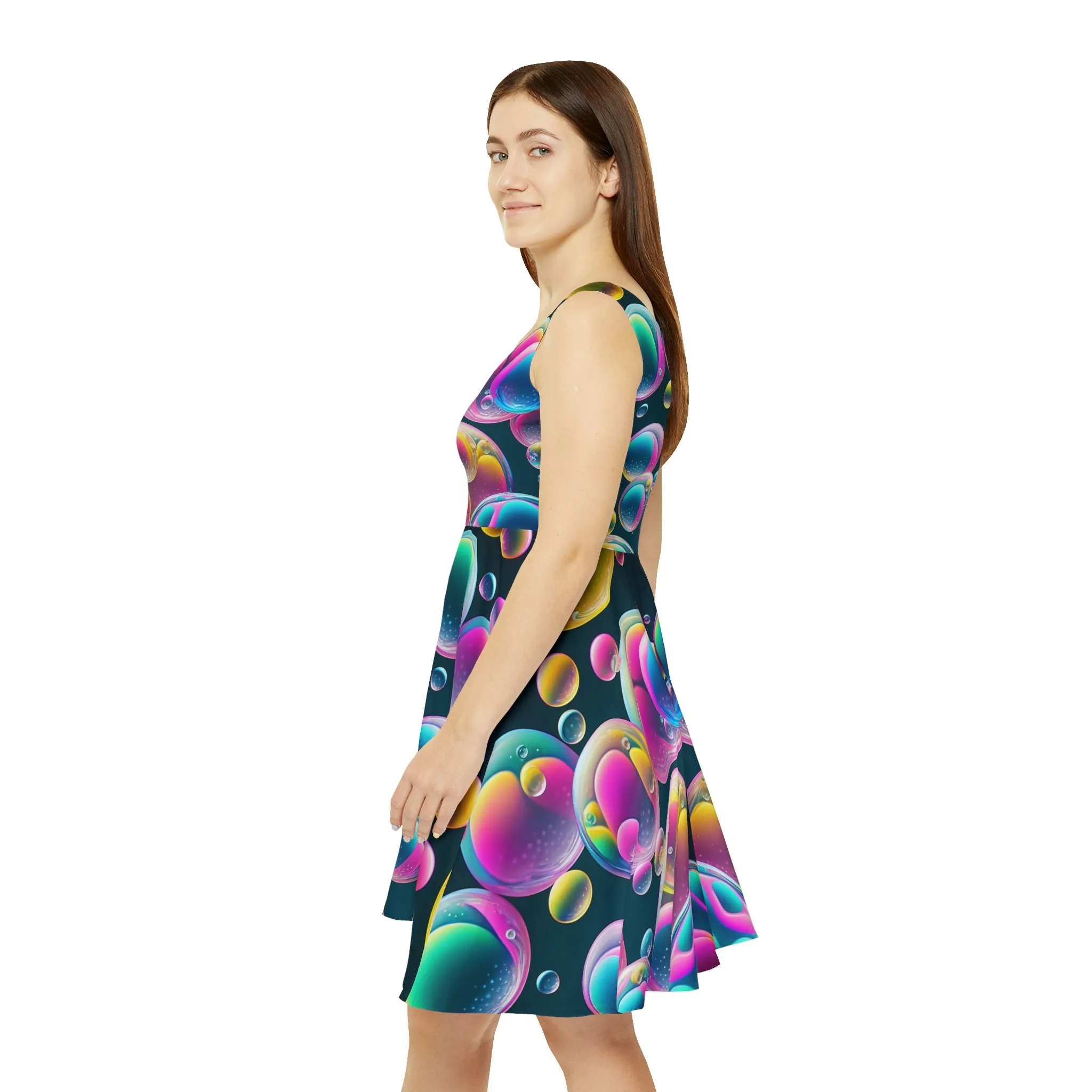 Bubbly Psychedelic Rave Skater Dress