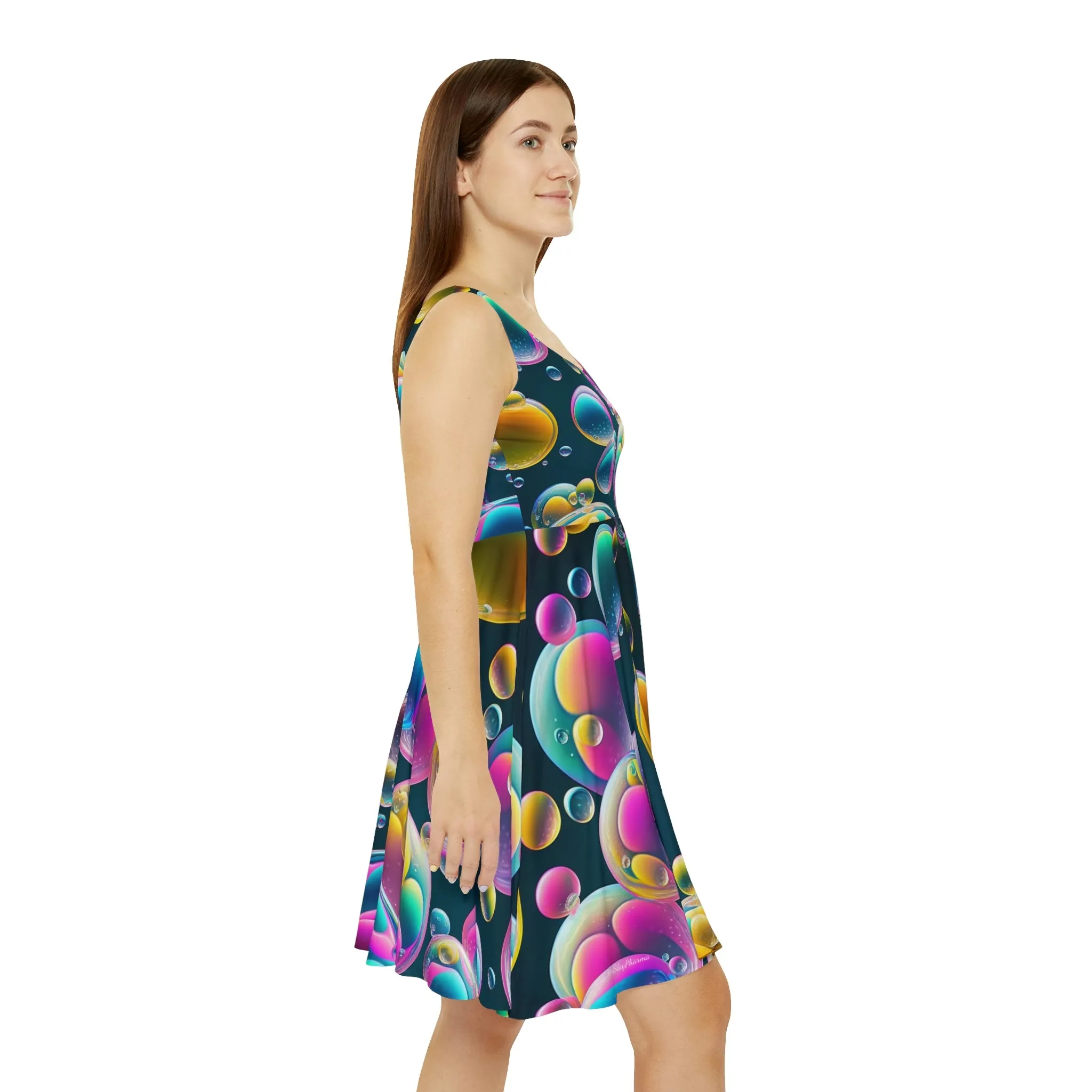 Bubbly Psychedelic Rave Skater Dress