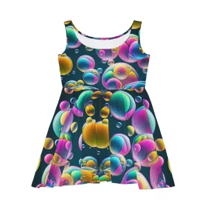 Bubbly Psychedelic Rave Skater Dress