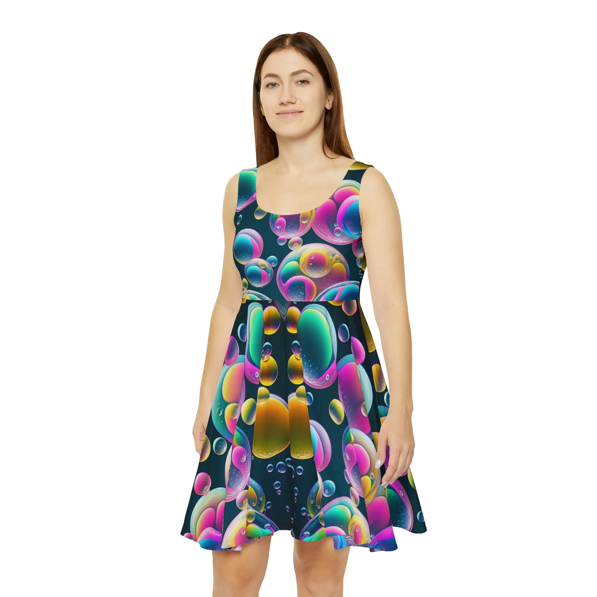 Bubbly Psychedelic Rave Skater Dress