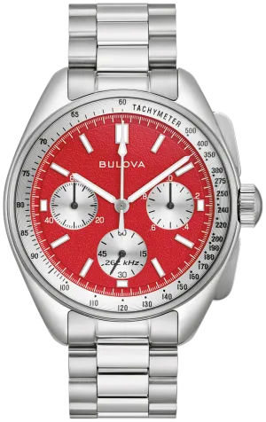 Bulova Lunar Pilot Blood Moon Chronograph Mens Set Watch 98K115