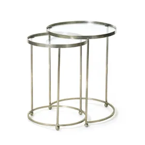 Circle Nesting Tables-Set of Two