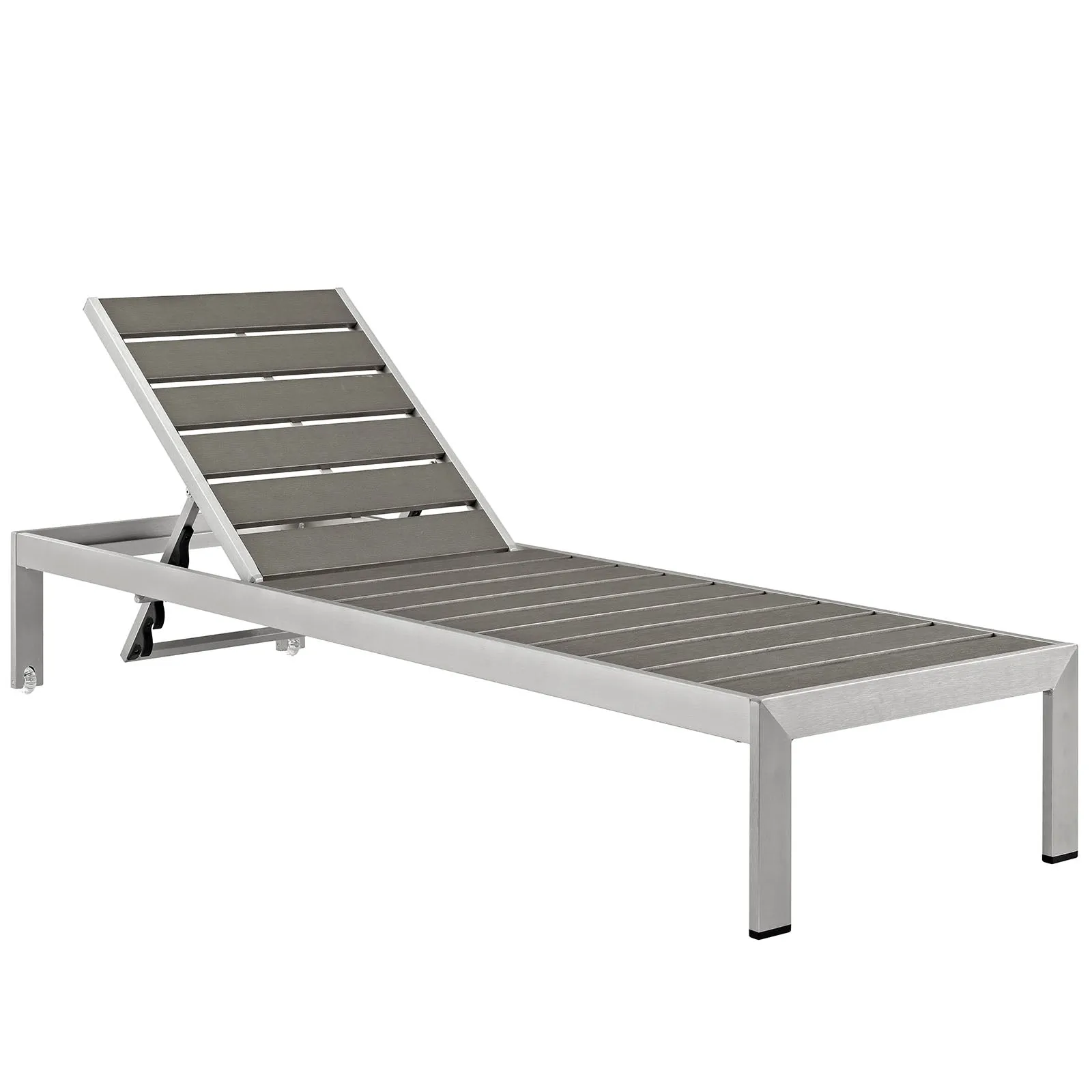 Coast Outdoor Patio Aluminum Wood Chaise Set of 2