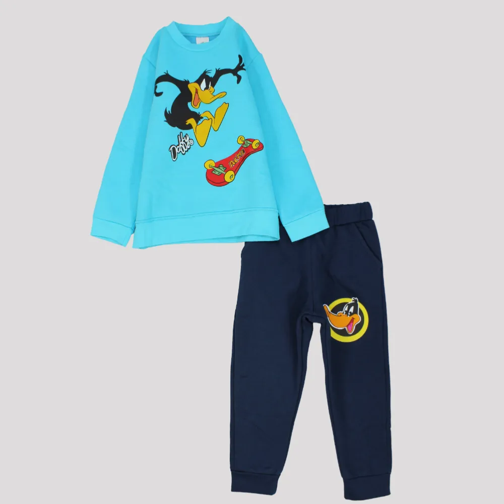 Daffy Duck Long-Sleeved Fleeced Pajama