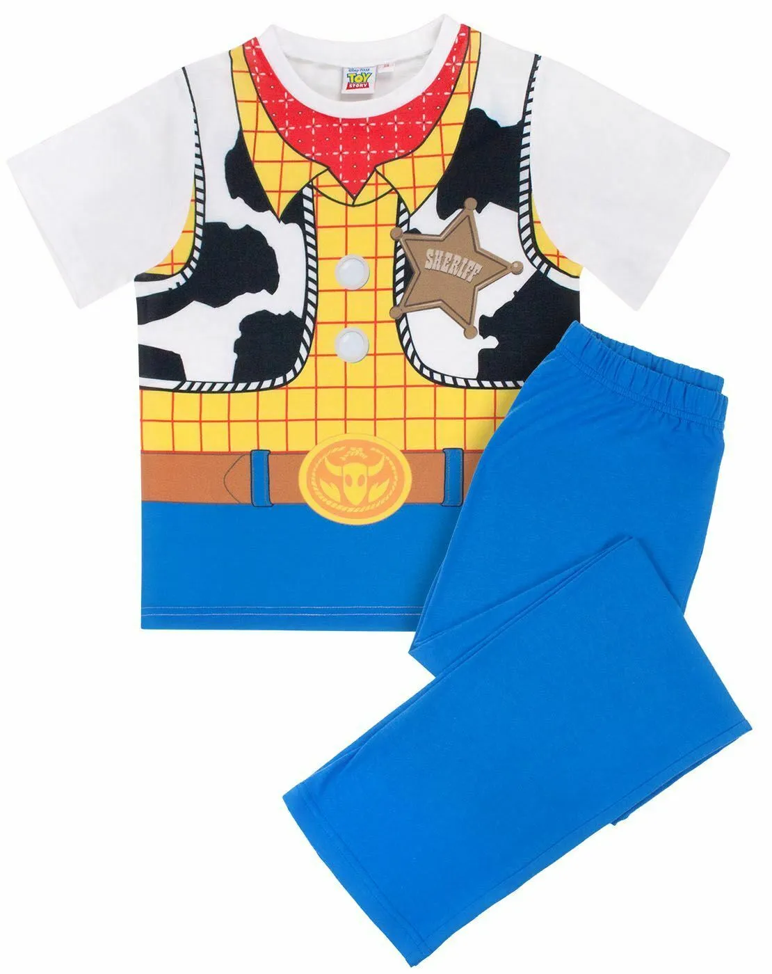 Disney Woody Boys Blue Long Sleeve Long Leg Pyjama Set