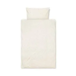 Ferm Living Dot Embroidery Bedding in Off-White