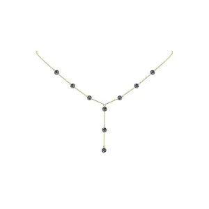 Frisky Points Black Necklace