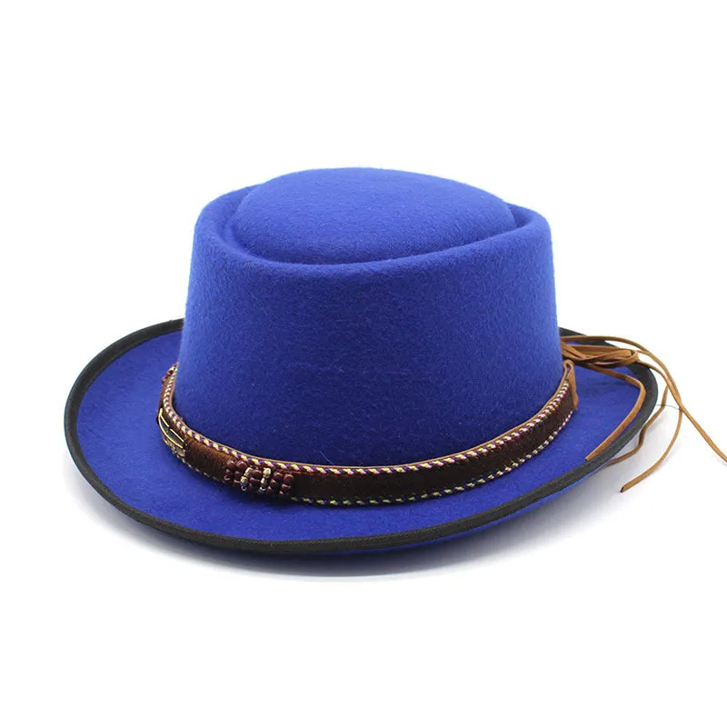 Heritage Classic Fedora Gentleman Hat-Blue