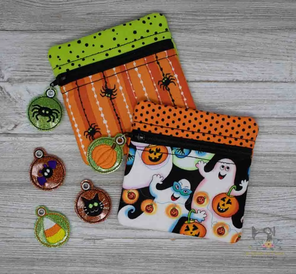 ITH Halloween Zipper Pulls Set