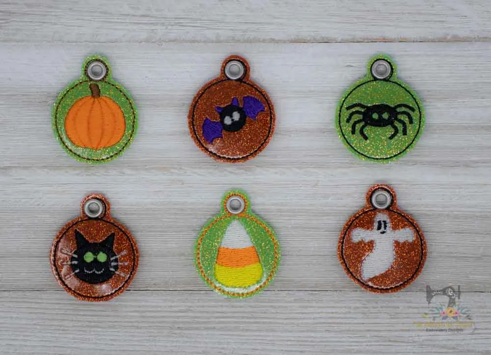 ITH Halloween Zipper Pulls Set