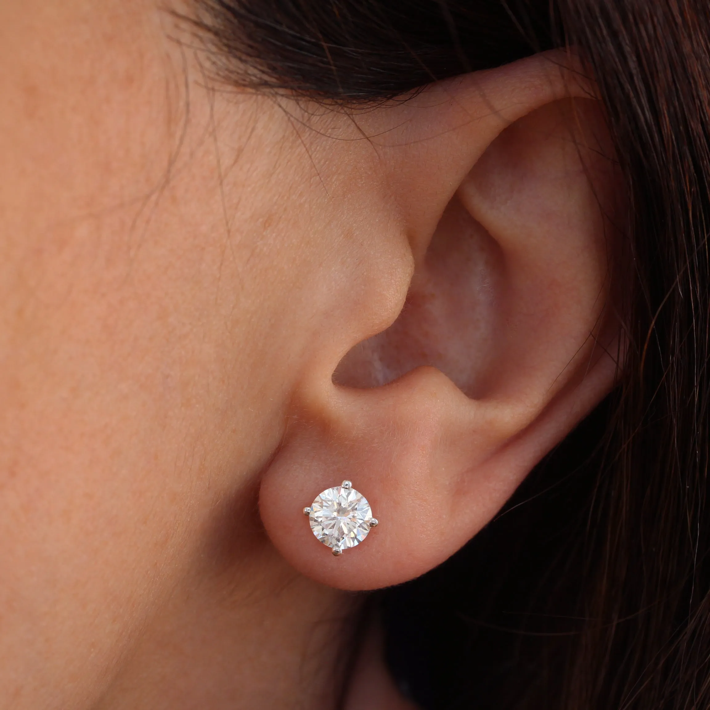 Lab Diamond Martini Stud Earrings Arya