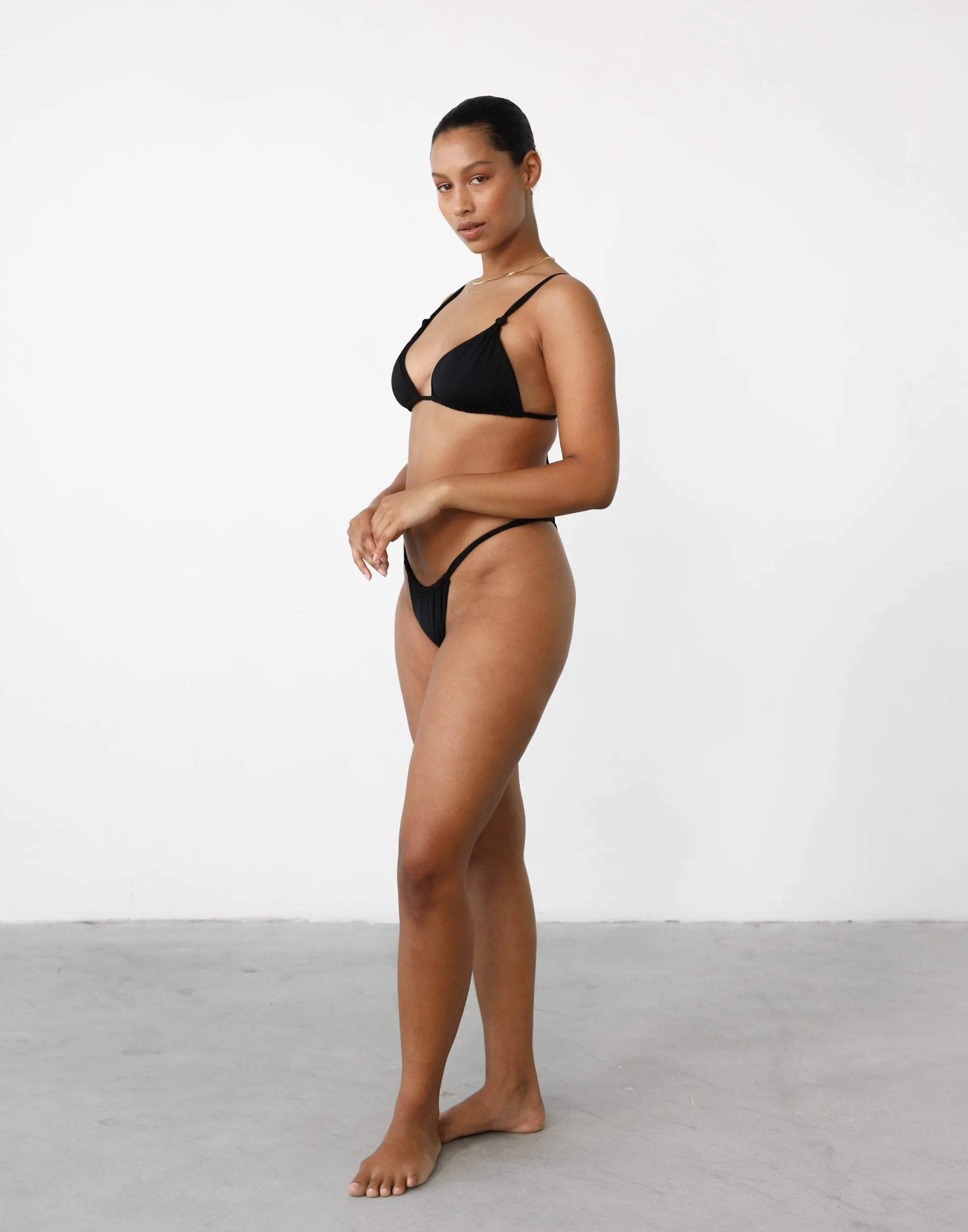 Laguna Triangle Bikini Top (Black)