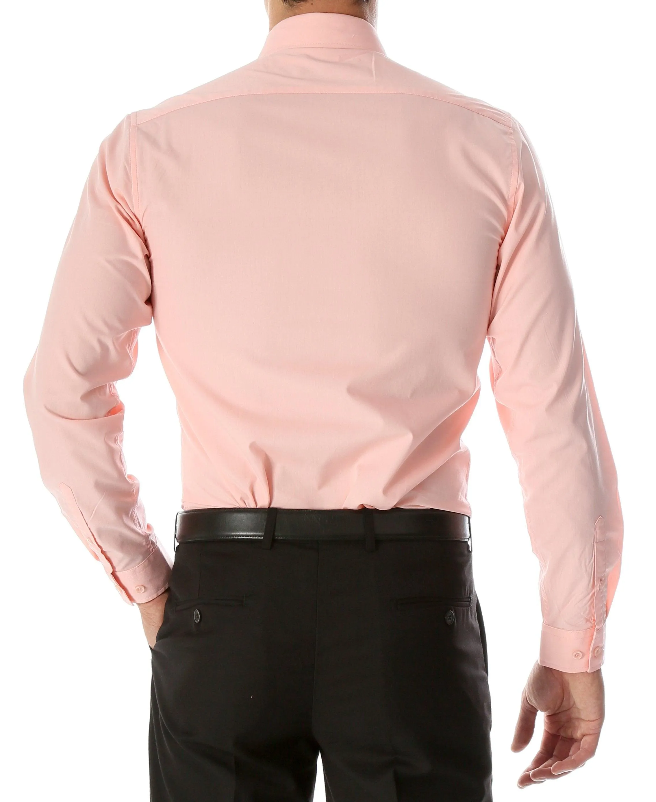 Leo Pink Mens Slim Fit Cotton Shirt