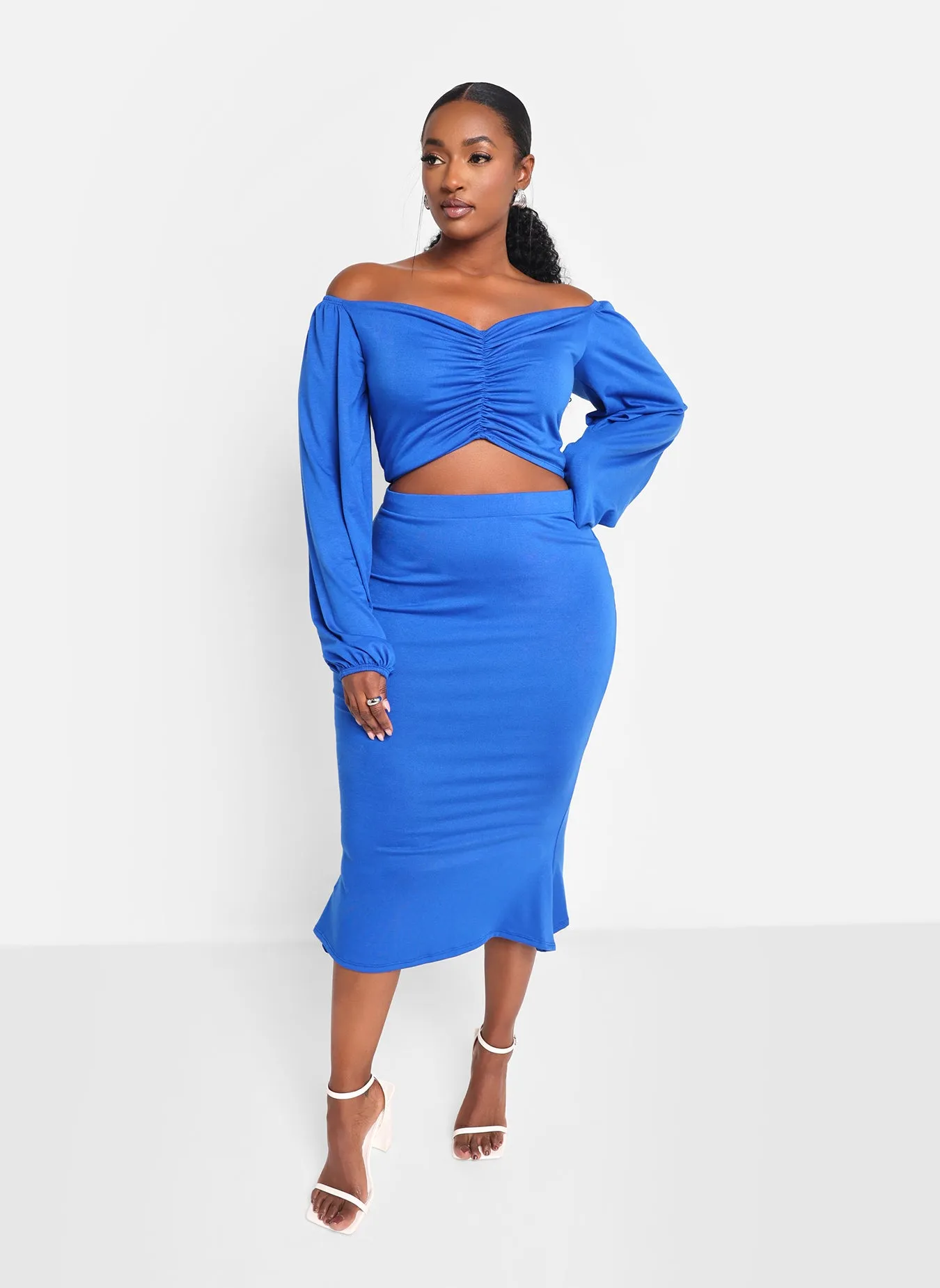 Lilah Mermaid Midi Bodycon Skirt