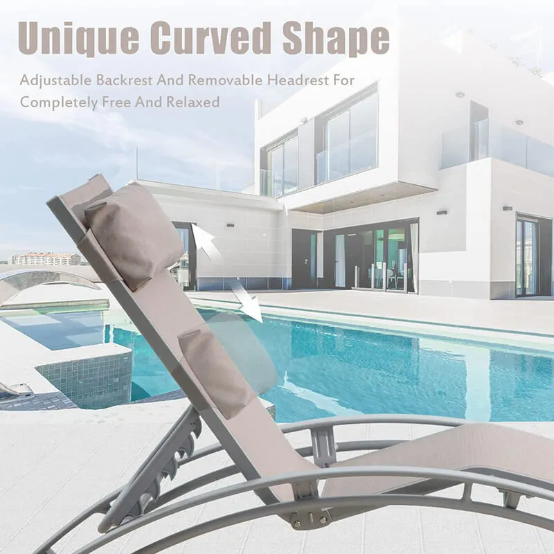 Lounge Chair Set (2 Chairs) - Curved Design