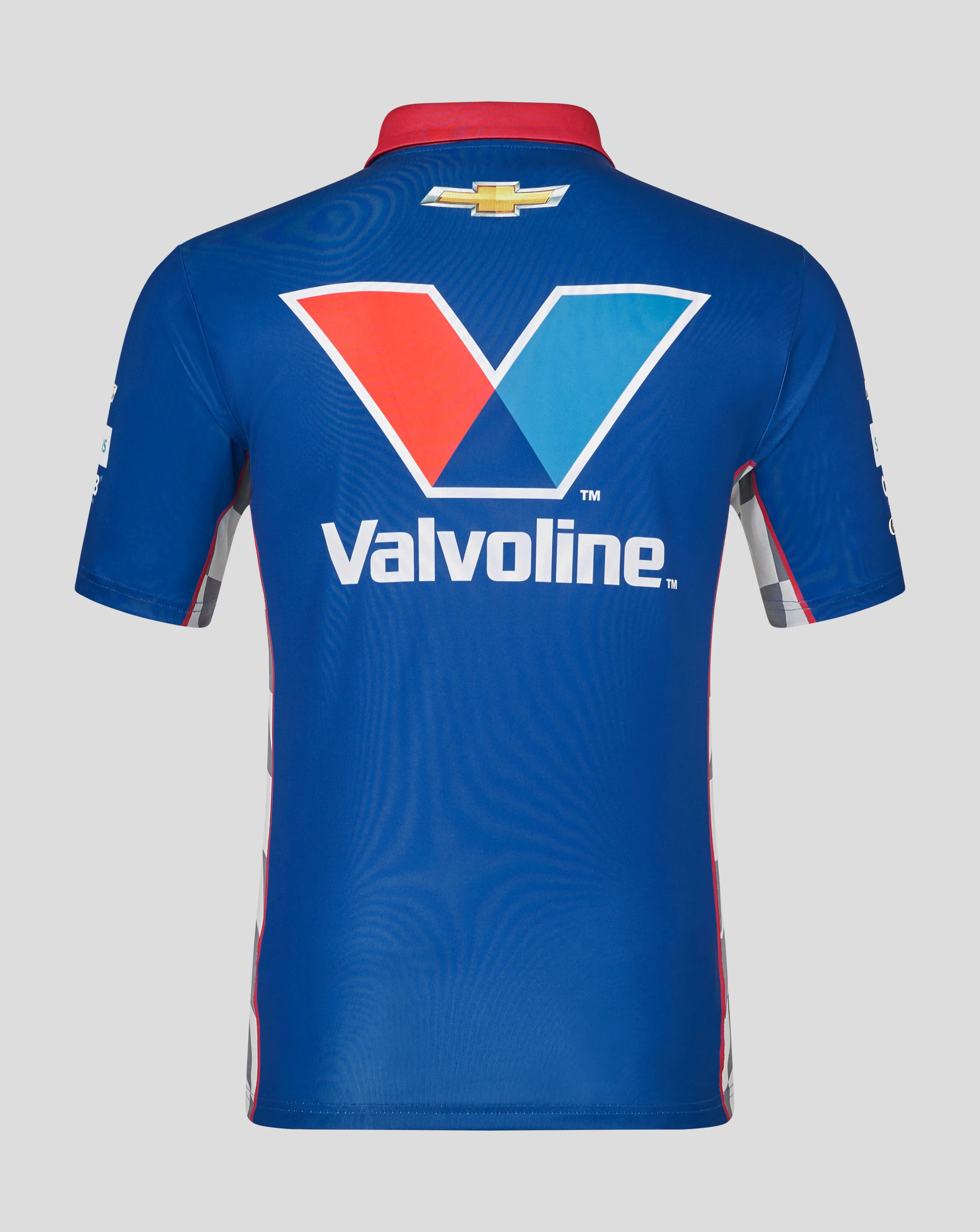 NASCAR Hendrick Motorsport Valvoline Polo Shirt - Red/Blue