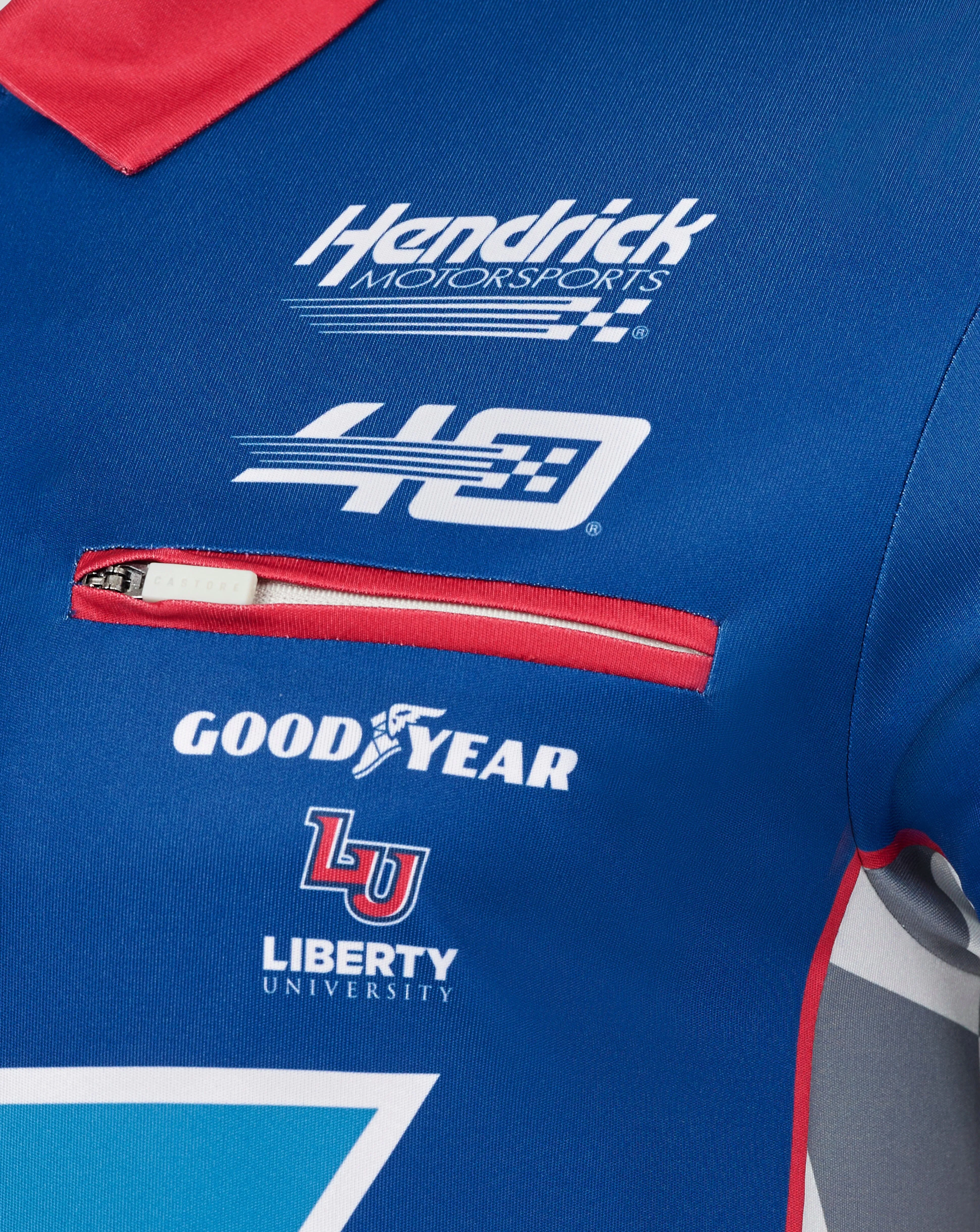 NASCAR Hendrick Motorsport Valvoline Polo Shirt - Red/Blue