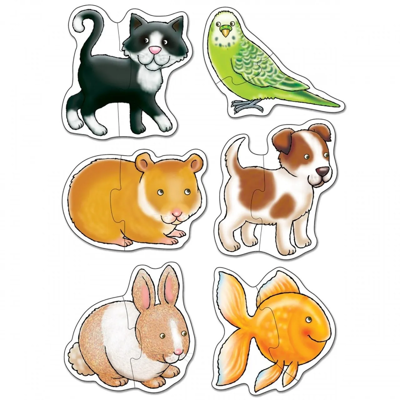 Pets Two-piece Jigsaw Puzzles