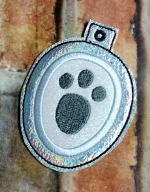 Polar Bear Paw Print Charm