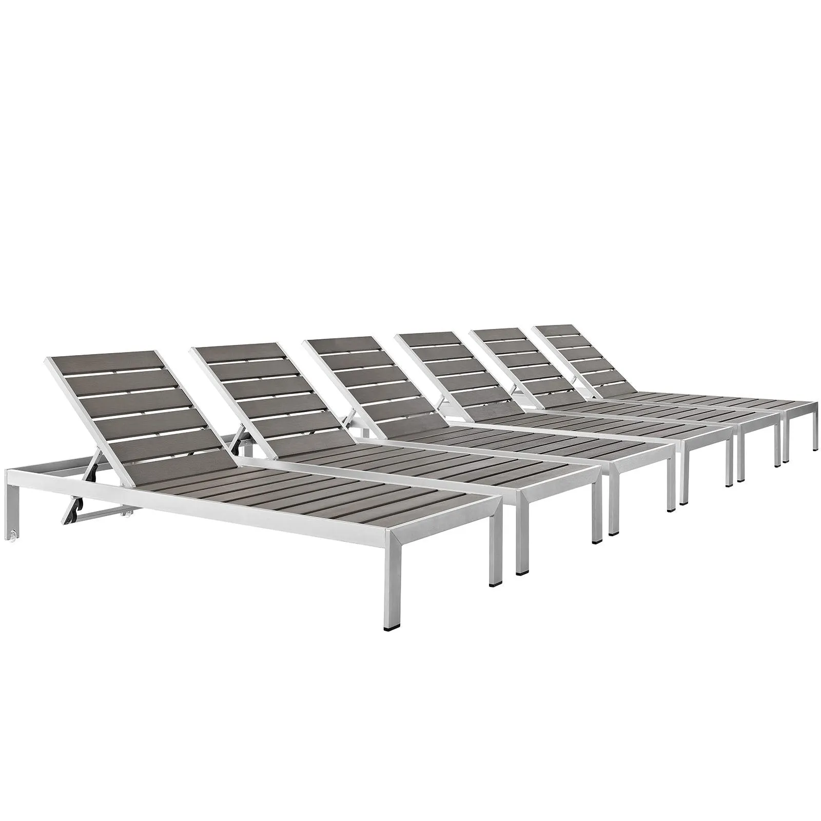 Shore Chaise Outdoor Patio Aluminum