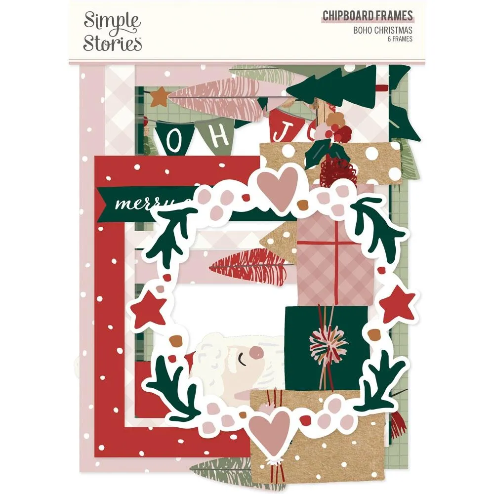 Simple Stories Boho Christmas Chipboard Frames*