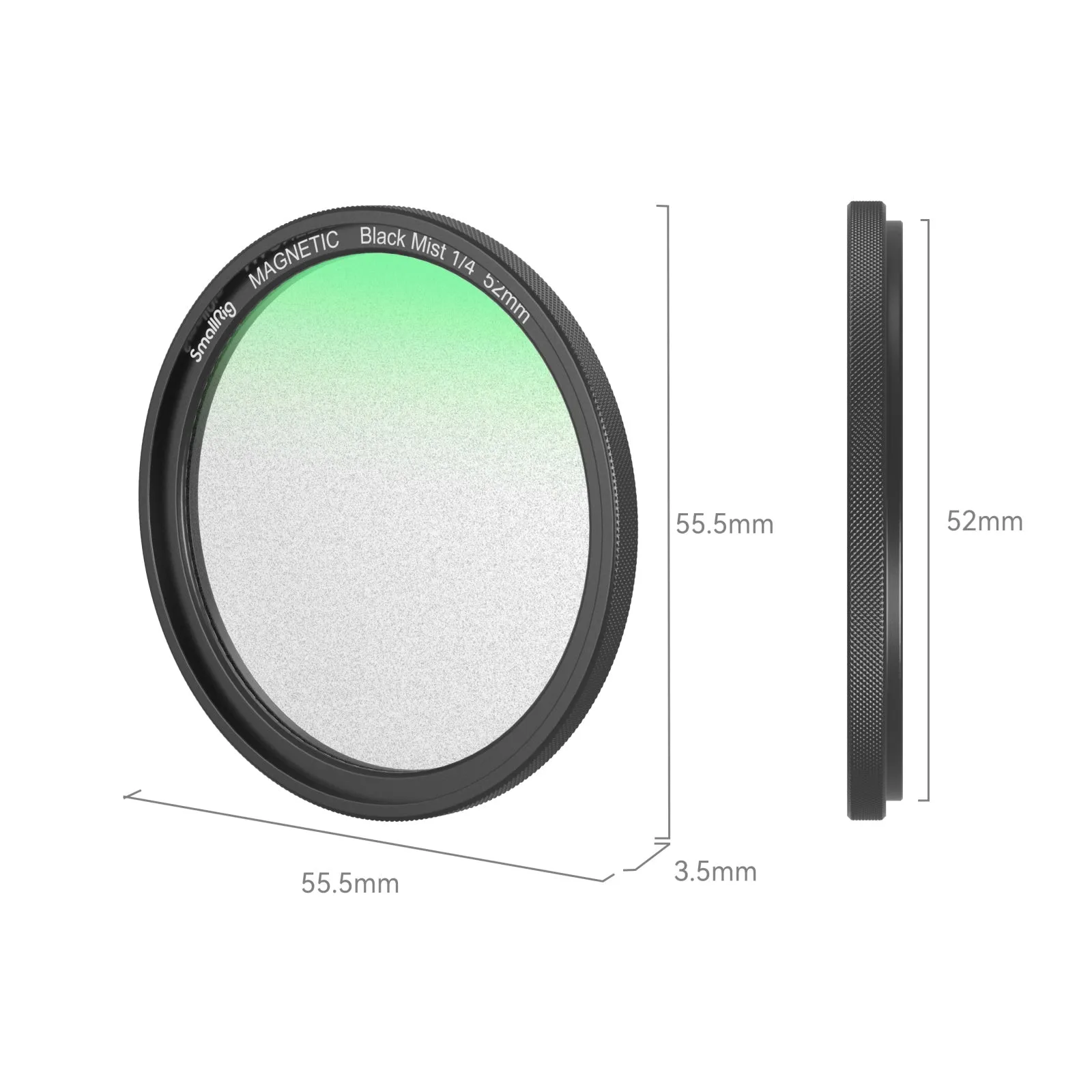 SmallRig MagEase Magnetic 1/4 Effect Black Mist Filter (52mm) 4217