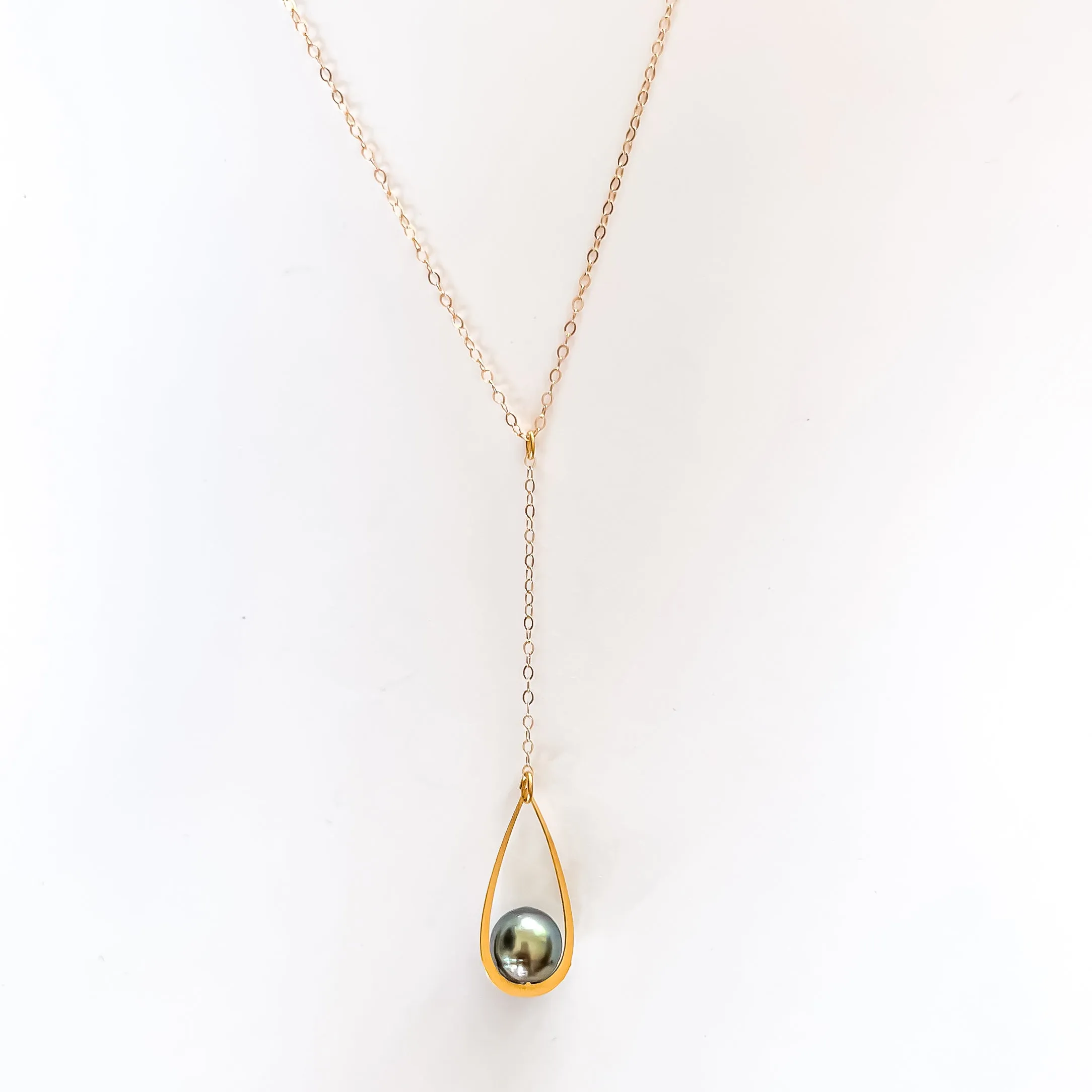 Tahitian Pearl Teardrop Necklace