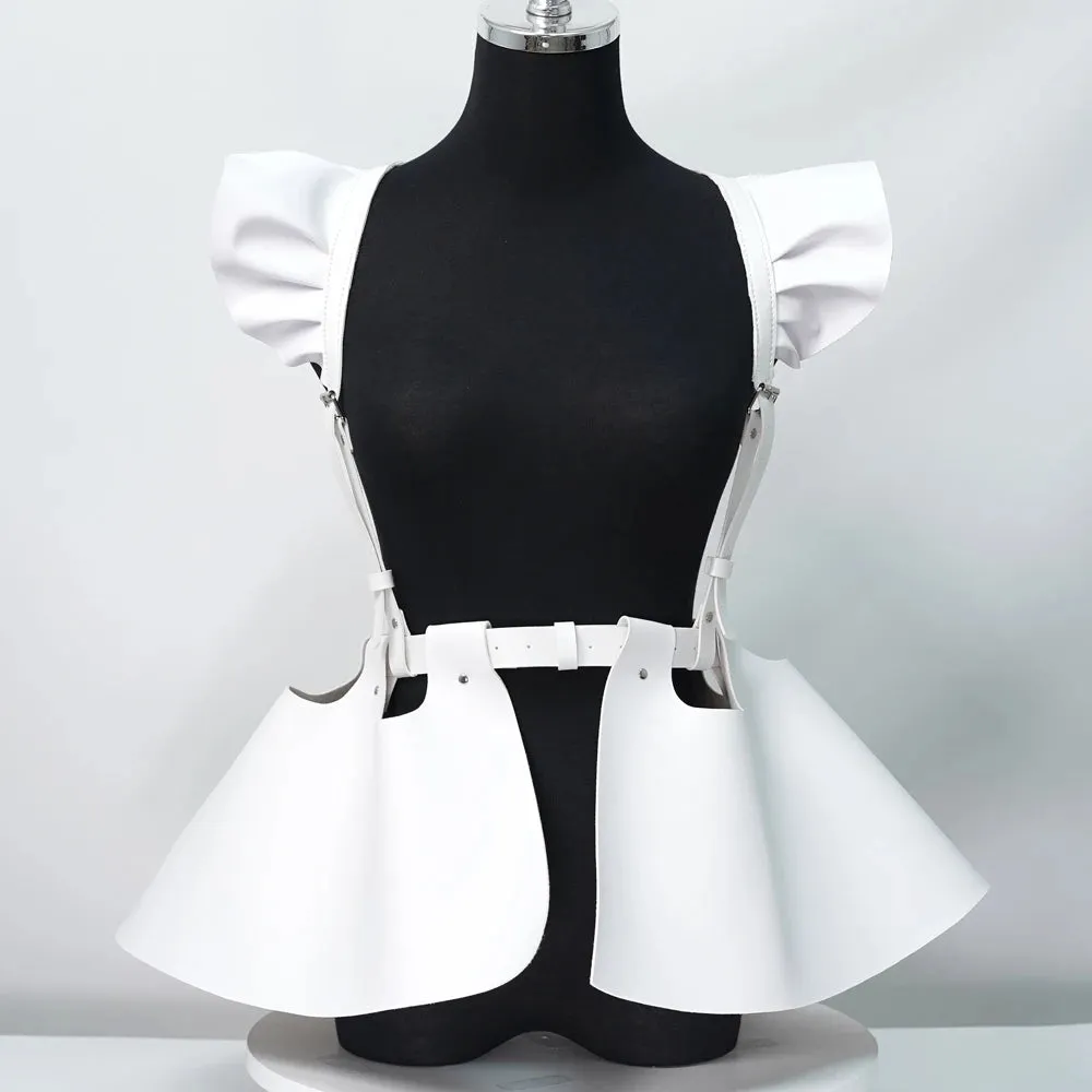 TEEK - Body Harness Belt Ruffled Skirt Hem