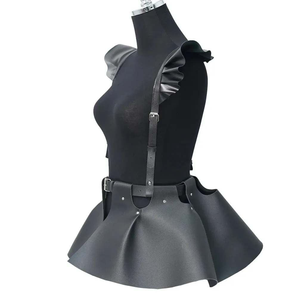 TEEK - Body Harness Belt Ruffled Skirt Hem