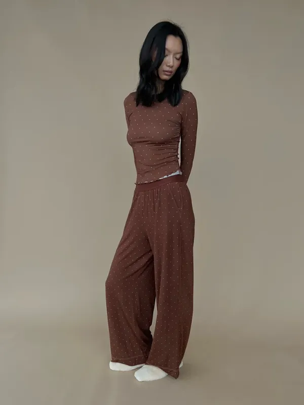 TEEK - Long-Sleeved Pocketed Trouser Lounge Set