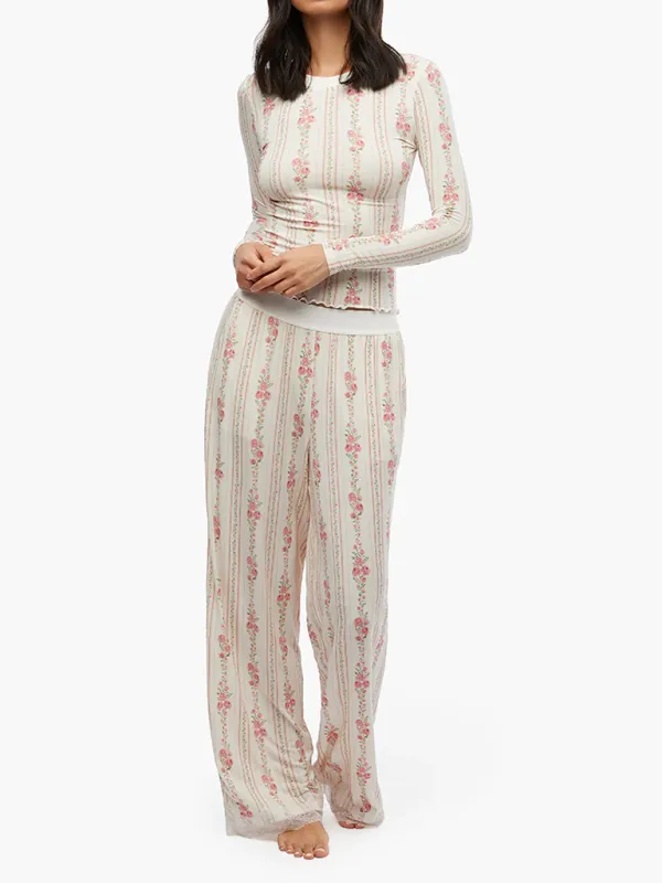 TEEK - Long-Sleeved Pocketed Trouser Lounge Set