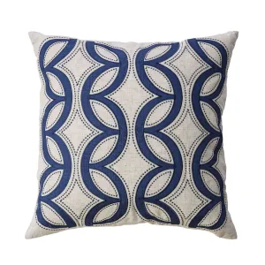 Teri - Pillow (Set of 2) - Beige / Indigo