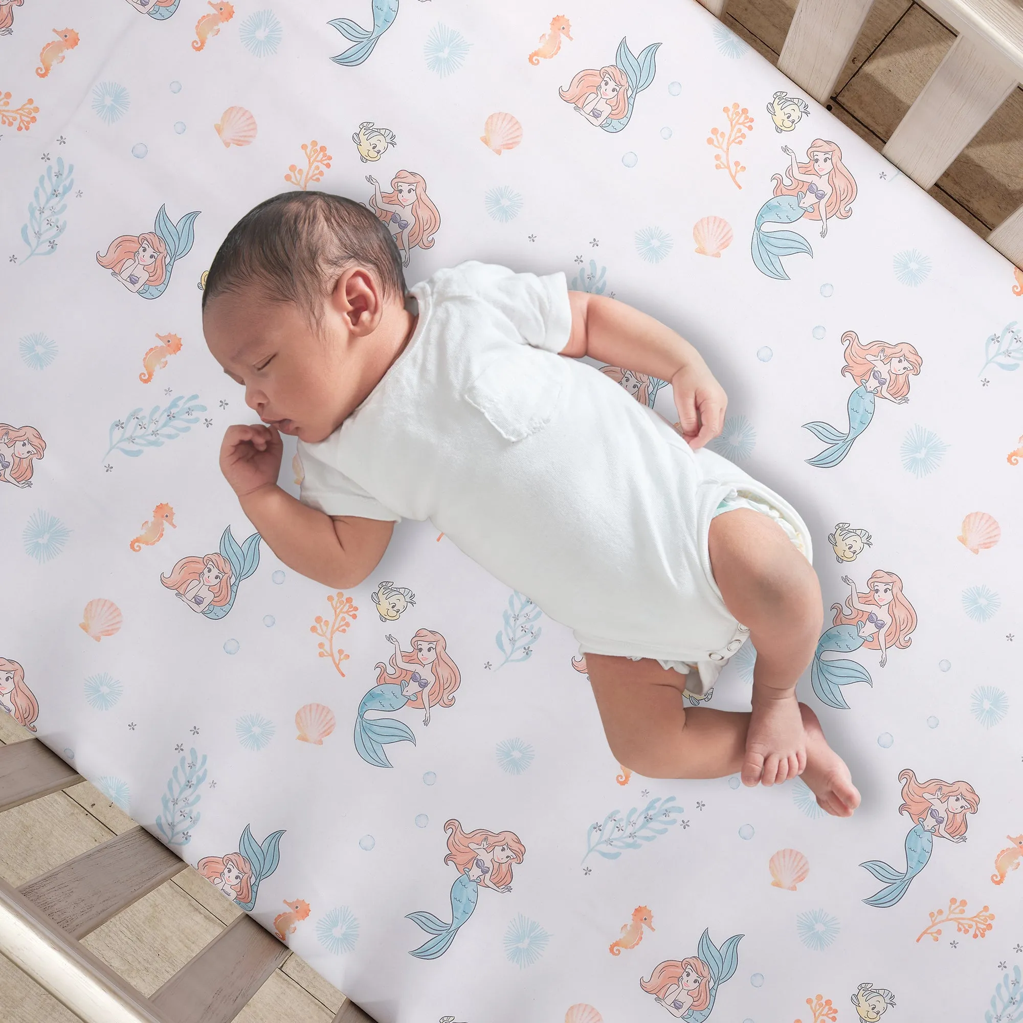 The Little Mermaid 3-Piece Crib Bedding Set