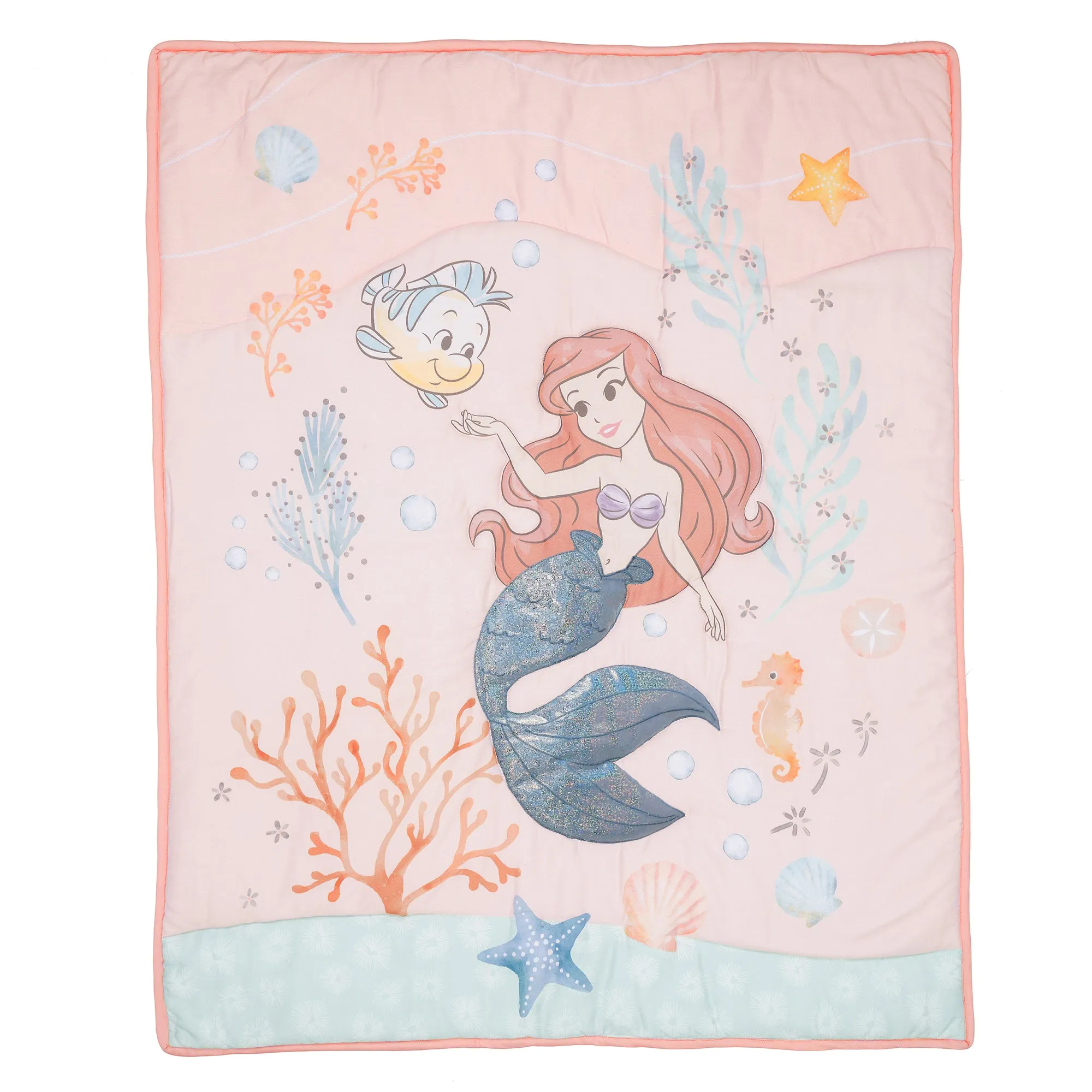 The Little Mermaid 3-Piece Crib Bedding Set