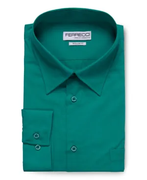 Virgo Teal Regular Fit Shirt