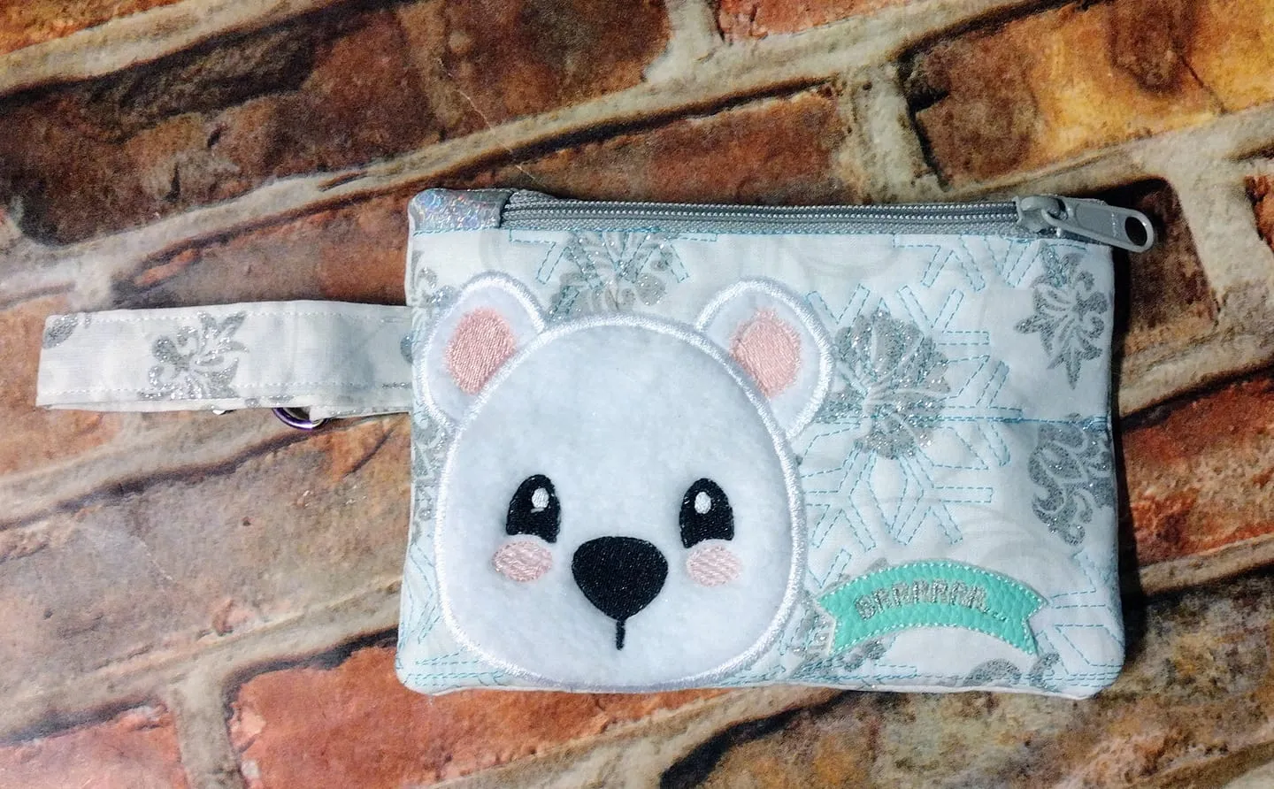 Winter the Polar Bear ITH Zipper Bag