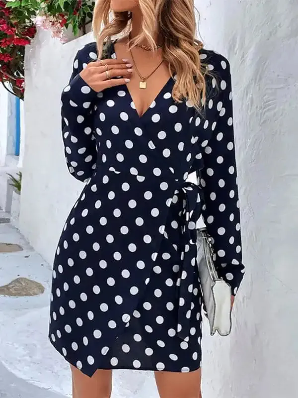 Women’s new polka dot one piece dress