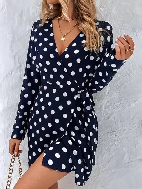 Women’s new polka dot one piece dress